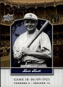 2008 Upper Deck Yankee Stadium Legacy #18 Babe Ruth Front