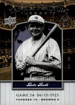 2008 Upper Deck Yankee Stadium Legacy #24 Babe Ruth Front