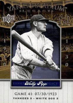 2008 Upper Deck Yankee Stadium Legacy #41 Wally Pipp Front