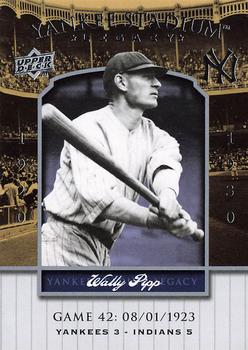 2008 Upper Deck Yankee Stadium Legacy #42 Wally Pipp Front