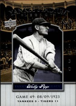 2008 Upper Deck Yankee Stadium Legacy #49 Wally Pipp Front
