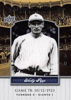 2008 Upper Deck Yankee Stadium Legacy #78 Wally Pipp Front