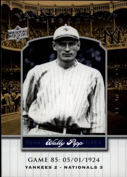 2008 Upper Deck Yankee Stadium Legacy #85 Wally Pipp Front