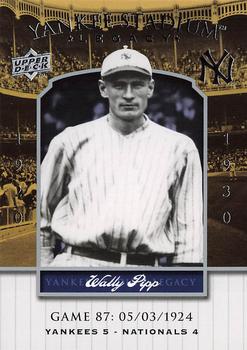 2008 Upper Deck Yankee Stadium Legacy #87 Wally Pipp Front