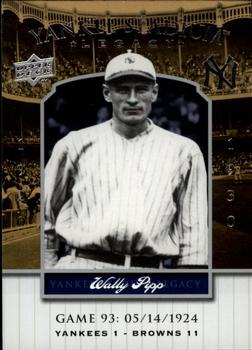 2008 Upper Deck Yankee Stadium Legacy #93 Wally Pipp Front