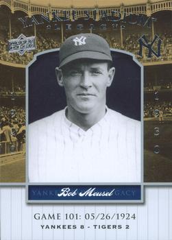2008 Upper Deck Yankee Stadium Legacy #101 Bob Meusel Front