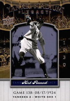 2008 Upper Deck Yankee Stadium Legacy #138 Herb Pennock Front