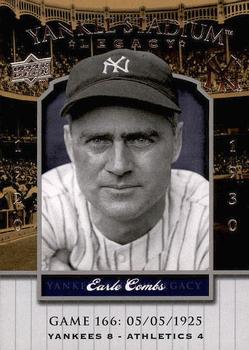 2008 Upper Deck Yankee Stadium Legacy #166 Earle Combs Front
