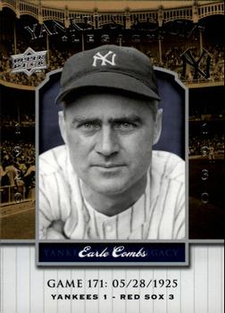 2008 Upper Deck Yankee Stadium Legacy #171 Earle Combs Front