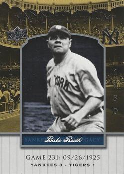 2008 Upper Deck Yankee Stadium Legacy #231 Babe Ruth Front