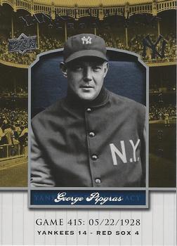 2008 Upper Deck Yankee Stadium Legacy #415 George Pipgras Front