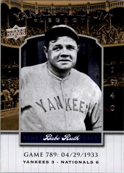 2008 Upper Deck Yankee Stadium Legacy #789 Babe Ruth Front