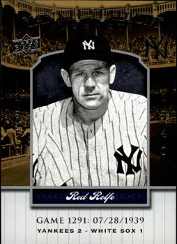 2008 Upper Deck Yankee Stadium Legacy #1291 Red Rolfe Front