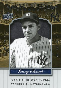 2008 Upper Deck Yankee Stadium Legacy #1818 Tommy Henrich Front