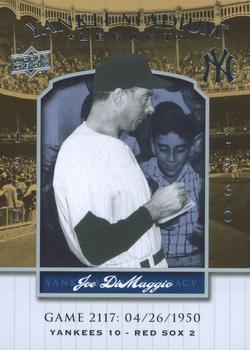 2008 Upper Deck Yankee Stadium Legacy #2117 Joe DiMaggio Front