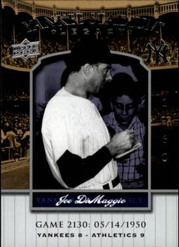 2008 Upper Deck Yankee Stadium Legacy #2130 Joe DiMaggio Front