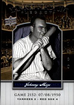 2008 Upper Deck Yankee Stadium Legacy #2152 Johnny Mize Front
