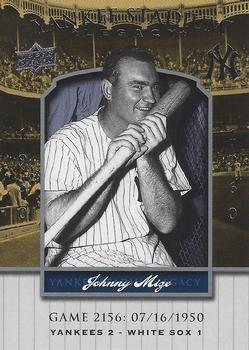 2008 Upper Deck Yankee Stadium Legacy #2156 Johnny Mize Front