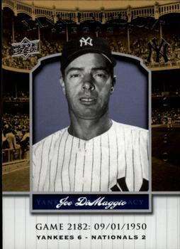 2008 Upper Deck Yankee Stadium Legacy #2182 Joe DiMaggio Front