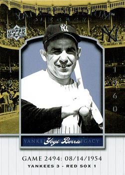 2008 Upper Deck Yankee Stadium Legacy #2494 Yogi Berra Front