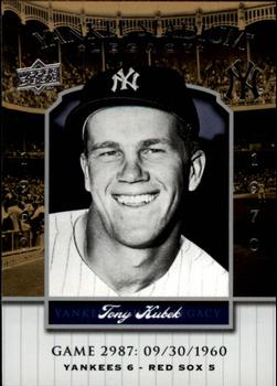 2008 Upper Deck Yankee Stadium Legacy #2987 Tony Kubek Front