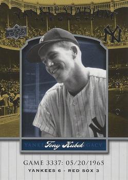 2008 Upper Deck Yankee Stadium Legacy #3337 Tony Kubek Front