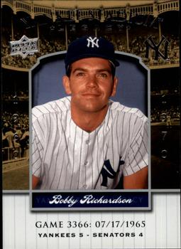 2008 Upper Deck Yankee Stadium Legacy #3366 Bobby Richardson Front