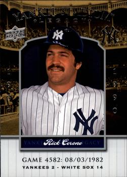 2008 Upper Deck Yankee Stadium Legacy #4582 Rick Cerone Front