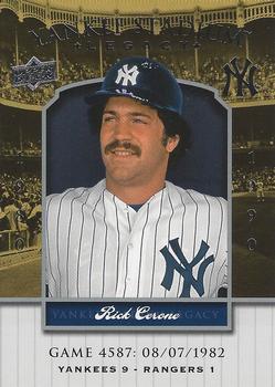 2008 Upper Deck Yankee Stadium Legacy #4587 Rick Cerone Front