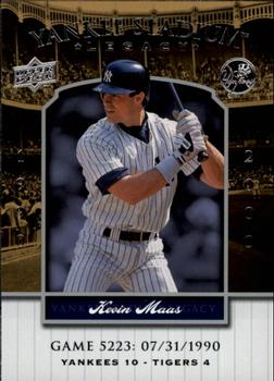 2008 Upper Deck Yankee Stadium Legacy #5223 Kevin Maas Front