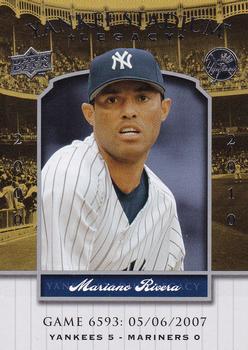 2008 Upper Deck Yankee Stadium Legacy #6593 Mariano Rivera Front