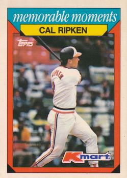 1988 Topps Kmart Memorable Moments #21 Cal Ripken Front