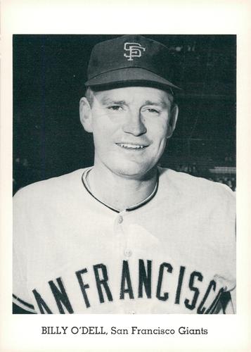 1963 Jay Publishing San Francisco Giants Set A #NNO Billy O'Dell Front