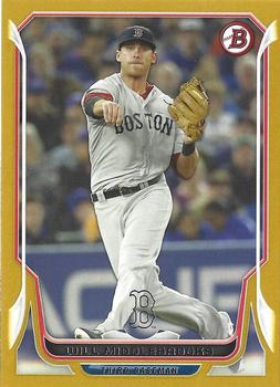2014 Bowman - Gold #37 Will Middlebrooks Front
