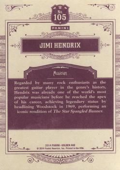 2014 Panini Golden Age #105 Jimi Hendrix Back