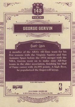 2014 Panini Golden Age #143 George Gervin Back