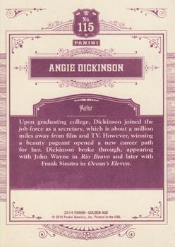 2014 Panini Golden Age #115 Angie Dickinson Back