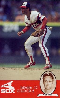 1985 Coke Chicago White Sox #NNO Julio Cruz / Nellie Fox Front