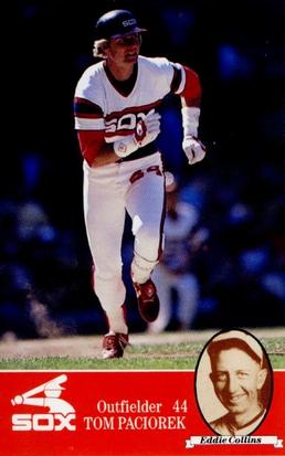 1985 Coke Chicago White Sox #NNO Tom Paciorek / Eddie Collins Front