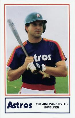 1987 Deer Park Hospital Houston Astros #25 Jim Pankovits Front