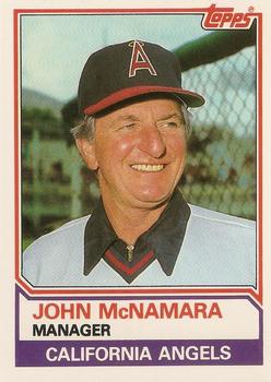 1983 Topps Traded #70T John McNamara Front