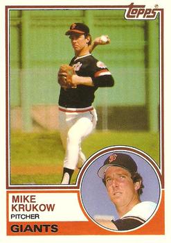 1983 Topps Traded #58T Mike Krukow Front