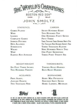 2009 Topps Allen & Ginter #7 John Smoltz Back