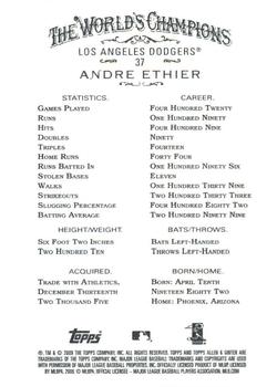 2009 Topps Allen & Ginter #37 Andre Ethier Back