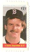 1983 Boston Herald SoxStamps #22 Dave Stapleton Front