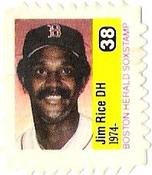 1983 Boston Herald SoxStamps #38 Jim Rice Front