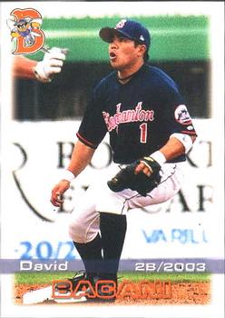 2003 Grandstand Binghamton Mets #3 David Bacani Front