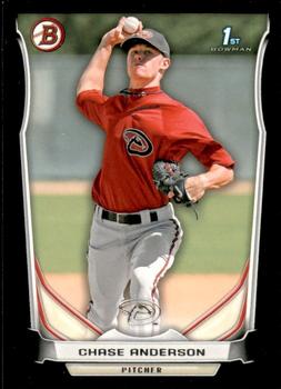 2014 Bowman - Prospects Black #BP62 Chase Anderson Front