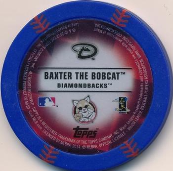 2014 Topps Chipz - Mascots Blue #NNO Baxter the Bobcat Back