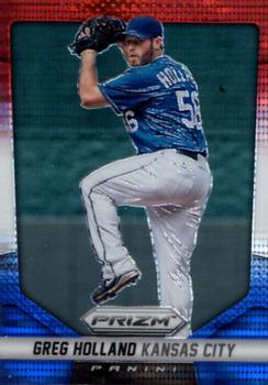 2014 Panini Prizm - Prizms Red White and Blue Pulsar #135 Greg Holland Front